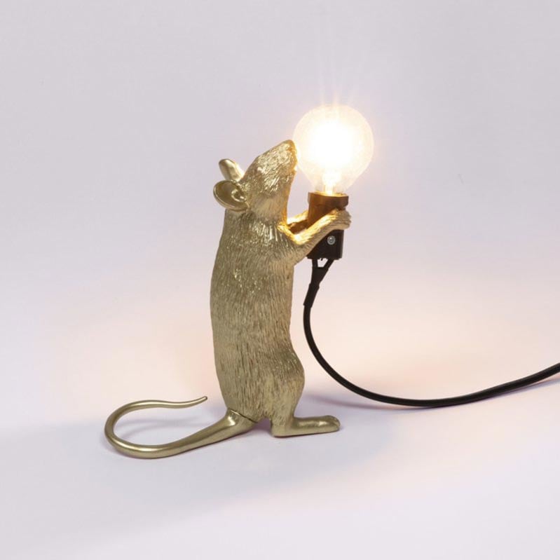 Gouden Muis lamp / tafellamp - Seletti