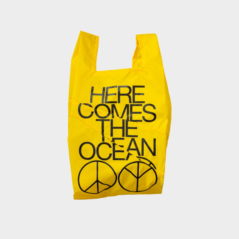 Shoppingbag M 'Ocean TV Yellow' - Susan Bijl x Experimental Jetset