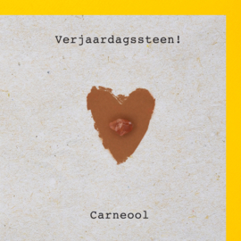 SN verjaardagssteen carneool