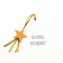 Cadeau kaartje gelukkig nieuwjaar