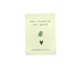 Edelsteen cadeau kaartje Aventurijn