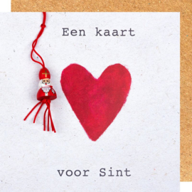 Wenskaart een kaart voor Sint