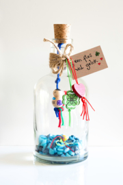 Geluksfles XL blauw