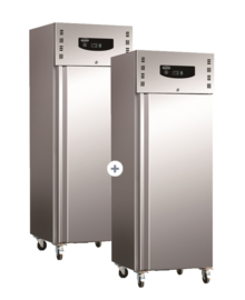 Multinox RVS koel- en vrieskast - 2 x 600 liter - Standard line