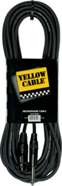 Microfoonkabel YELLOW CABLE Standard Jack mono/XLR female 10m