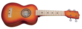 Sopraan ukulele VGS geelrood sunburst