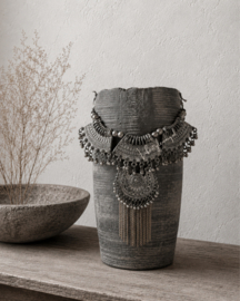 NEPALESE VAAS met woonketting