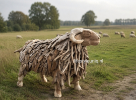 TEAKHOUTEN SCHAAP groot