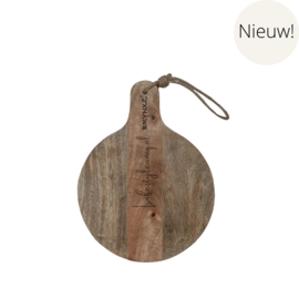 BRYNXZ HOUTEN SNIJPLANK/CHOPPINGBOARD maat M rond