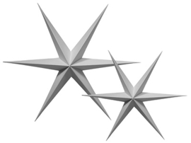 Delight Department PAPER STARS Grey set van 2