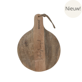 BRYNXZ HOUTEN SNIJPLANK/CHOPPINGBOARD maat L rond