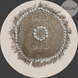 KUSSEN rond raffia