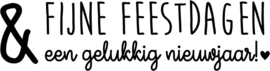 Stempel fijne feestdagen!
