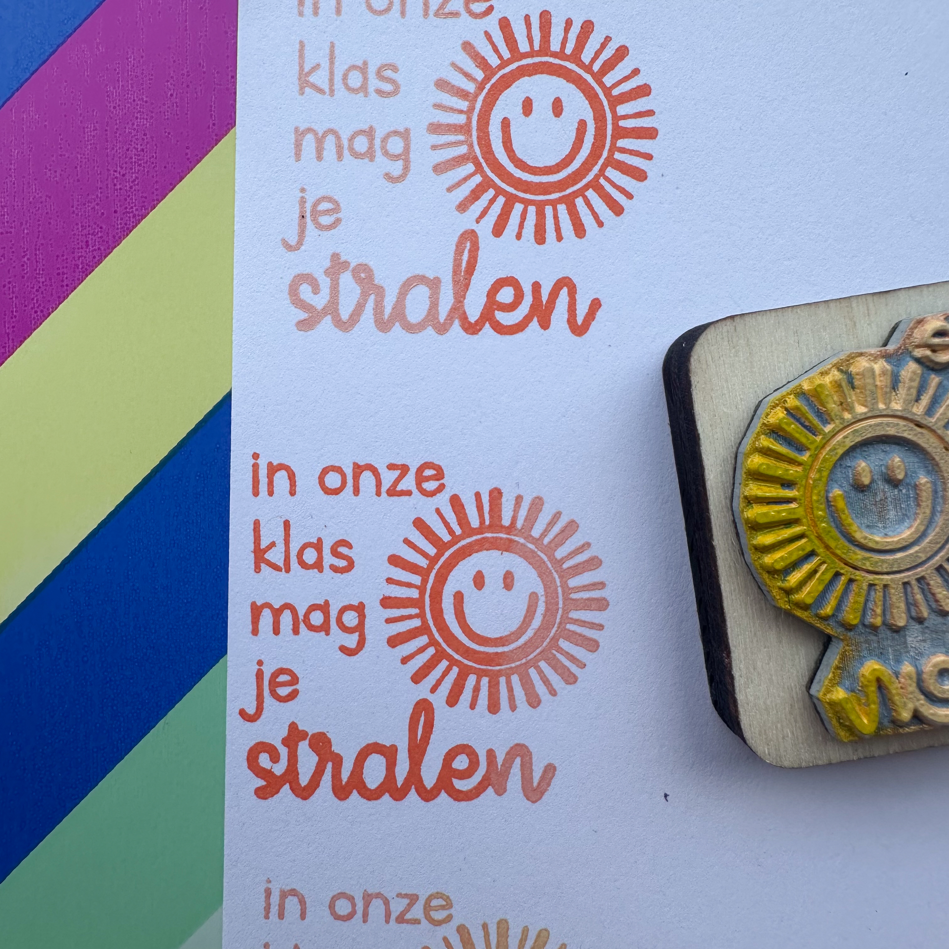 Stempel 'stralen'