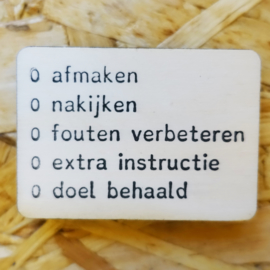 Stempel nakijken neutraal