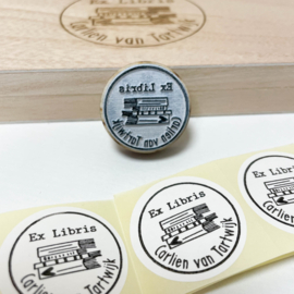 Stempel gepersonaliseerd EX LIBRIS