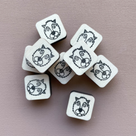 Stempel mini - wolfje