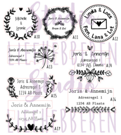 Stempel gepersonaliseerd ADRES/FAMILIE