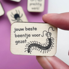 Stempel duizendpoot - jouw beste beentje voor gezet