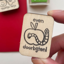 Stempel even doorbijten