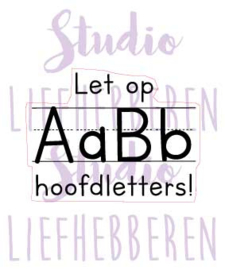 Stempel HOOFDLETTERS