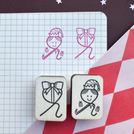 Stempel - krul kerstelf