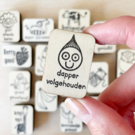 Stempel dapper volgehouden