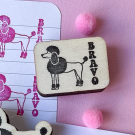 Stempel poedel - BRAVO