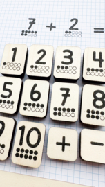 Stempel – Set losse getalbeelden 1–10