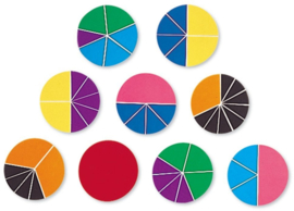 Breukencirkels in regenboogkleuren