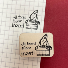 Stempel - Jij toont super inzet!