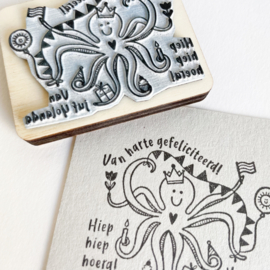 Stempel gepersonaliseerd 'octopus'