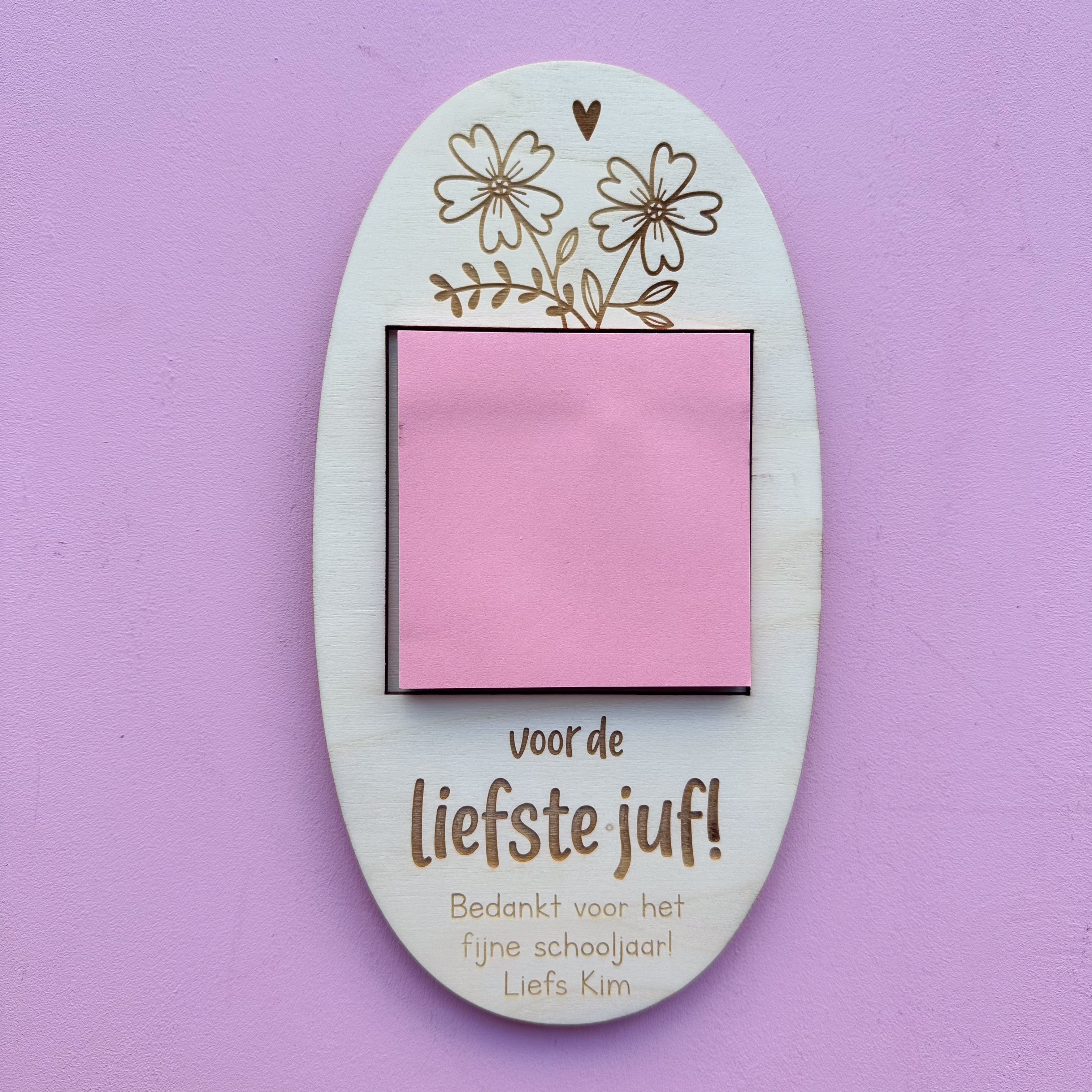 Memohouder - juf of meester