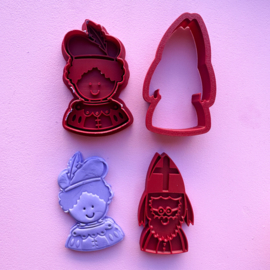 3D (klei)vormpjes Sint & Piet