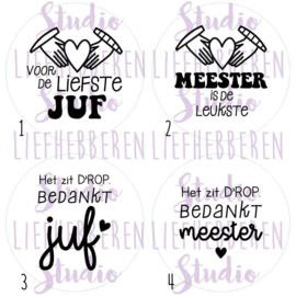 Sleutelhanger juf / meester
