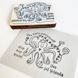 Stempel gepersonaliseerd 'octopus'