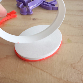 3D stempel en steker naam + illustratie