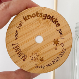 Set drinkbeker knotsgek gepersonaliseerd