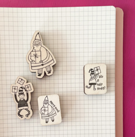 Stempel kerstman - Merry good!
