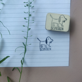 Stempel hond - besproken