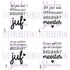 Sleutelhanger juf / meester