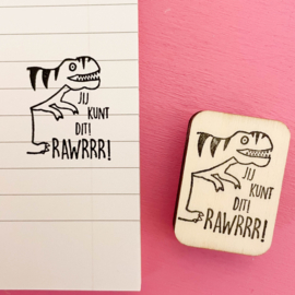 Stempel t-rex - jij kunt dit! RAWRRR!