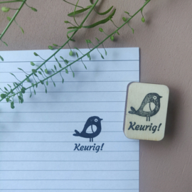 Stempel vogel - keurig!