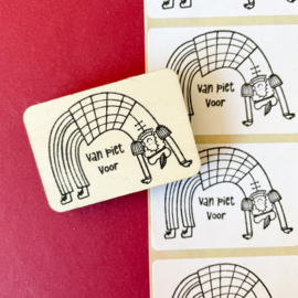 Stempel van piet, voor...