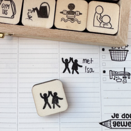 Stempel - spelen met vriendje