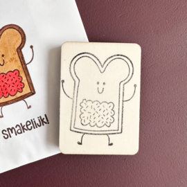 Stempel - vrolijke boterham