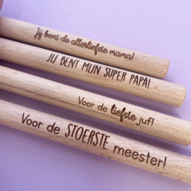 Houten pen - allerliefste mama