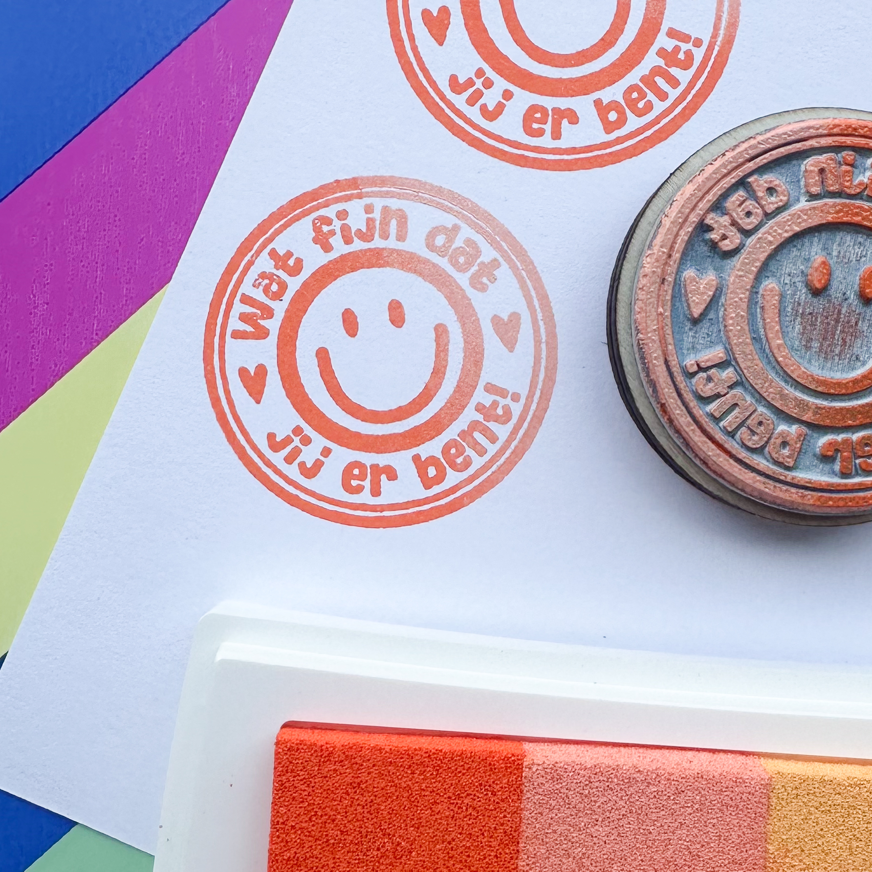 Stempel 'wat fijn dat jij er bent'