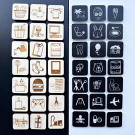 Magneet acryl  met illustratie