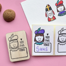 Stempel - label van Piet
